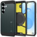 Coque Spigen Tough Armor MagSafe pour Samsung Galaxy S25 Plus - Abyss Green