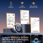 Protection d'objectif Torras Lensguard Camera Protector pour iPhone 16 / iPhone 16 Plus - Titanium Grey – Image 5