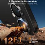 Protection d'objectif Torras Lensguard Camera Protector pour iPhone 16 / iPhone 16 Plus - Black – Image 3