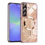 Coque Techsuit Luxury Glitter MagSafe pour Samsung Galaxy A36 / A56 - Rose Gold