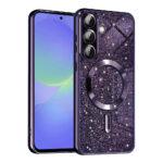Coque Techsuit Luxury Glitter MagSafe pour Samsung Galaxy A36 / A56 - Deep Purple