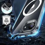 Coque MagSafe ESR Classic Hybrid HaloLock pour iPhone 16e - Clear – Image 6