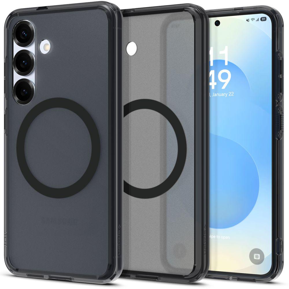 2078701 Coque Spigen Ultra Hybrid MagSafe pour Samsung Galaxy S25 - Frost Black – Image 1