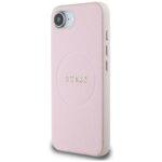 Coque Guess Grained Gold Ring MagSafe pour iPhone 16e - Pink – Image 4