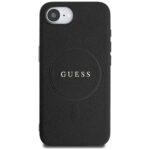 Coque Guess Grained Gold Ring MagSafe pour iPhone 16e - Black – Image 2