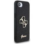 Coque Guess Glitter Fixed Big 4G pour iPhone 16e - Black – Image 3