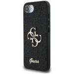 Coque Guess Glitter Fixed Big 4G pour iPhone 16e - Black – Image 4
