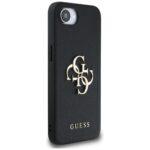 Coque Guess Hardcase 4G Grained Big Logo pour iPhone 16e - Black – Image 3
