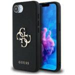 Coque Guess Hardcase 4G Grained Big Logo pour iPhone 16e - Black