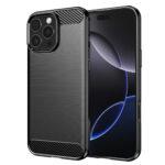 Coque Techsuit Carbon Silicone pour iPhone 16 Pro Max - Black