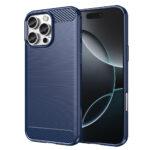 Coque Techsuit Carbon Silicone pour iPhone 16 Pro - Blue