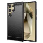 Coque Techsuit Carbon Silicone pour Samsung Galaxy S24 Ultra - Black