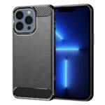 Coque Techsuit Carbon Silicone pour iPhone 13 Pro Max - Black