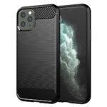 Coque Techsuit Carbon Silicone pour iPhone 11 Pro Max - Black