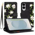 Étui portefeuille Techsuit FlipCraft pour Samsung Galaxy S25 Edge - Flowers of the Dawn