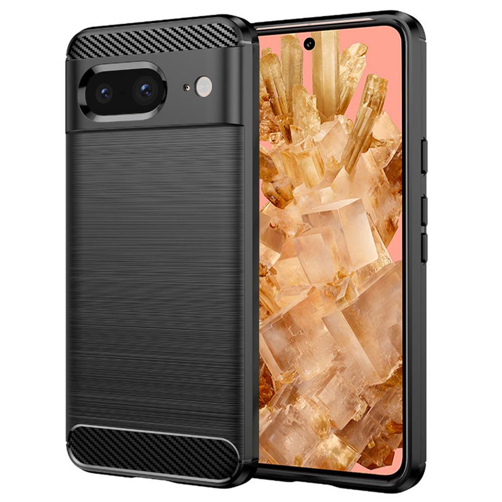 2125951 Coque Techsuit Carbon Silicone pour Google Pixel 8 - Black – Image 1
