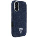 Coque Guess Denim Triangle Logo MagSafe pour iPhone 16 - Blue – Image 4
