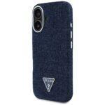 Coque Guess Denim Triangle Logo MagSafe pour iPhone 16 - Blue – Image 6