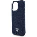 Coque Guess Denim Triangle Logo MagSafe pour iPhone 16 Pro Max - Blue – Image 6