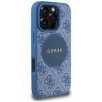 Coque Guess 4G Circle Classic Logo MagSafe pour iPhone 16 Pro Max - Blue – Image 4