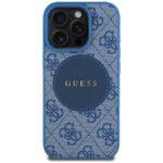 Coque Guess 4G Circle Classic Logo MagSafe pour iPhone 16 Pro Max - Blue – Image 3