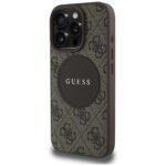 Coque Guess 4G Circle Classic Logo MagSafe pour iPhone 16 Pro Max - Brown – Image 4