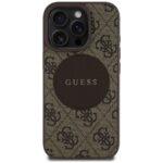 Coque Guess 4G Circle Classic Logo MagSafe pour iPhone 16 Pro - Brown – Image 2