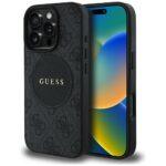 Coque Guess 4G Circle Classic Logo MagSafe pour iPhone 16 Pro - Black