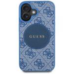 Coque Guess 4G Circle Classic Logo MagSafe pour iPhone 16 - Blue – Image 2