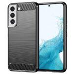 Coque Techsuit Carbon Silicone pour Samsung Galaxy S22 - Black
