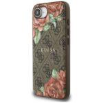 Coque Guess Hardcase 4G Flower Print MagSafe pour iPhone 16e - Brown – Image 4