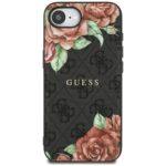 Coque Guess Hardcase 4G Flower Print MagSafe pour iPhone 16e - Black – Image 3