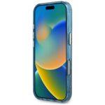 Coque Guess IML Metal Glitter 4G Circle Triangle MagSafe pour iPhone 16 Pro Max - Blue – Image 5