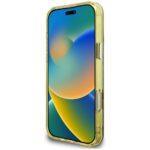 Coque Guess IML Metal Glitter 4G Circle Triangle MagSafe pour iPhone 16 Pro - Brown – Image 6