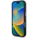 Coque Guess IML Metal Glitter 4G Circle Triangle MagSafe pour iPhone 16 Pro - Black – Image 6