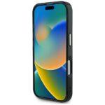 Coque Guess IML Metal Glitter 4G Circle Triangle MagSafe pour iPhone 16 - Black – Image 6