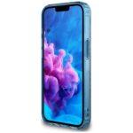 Coque Guess IML Metal Glitter 4G Circle Triangle MagSafe pour iPhone 16e - Blue – Image 5