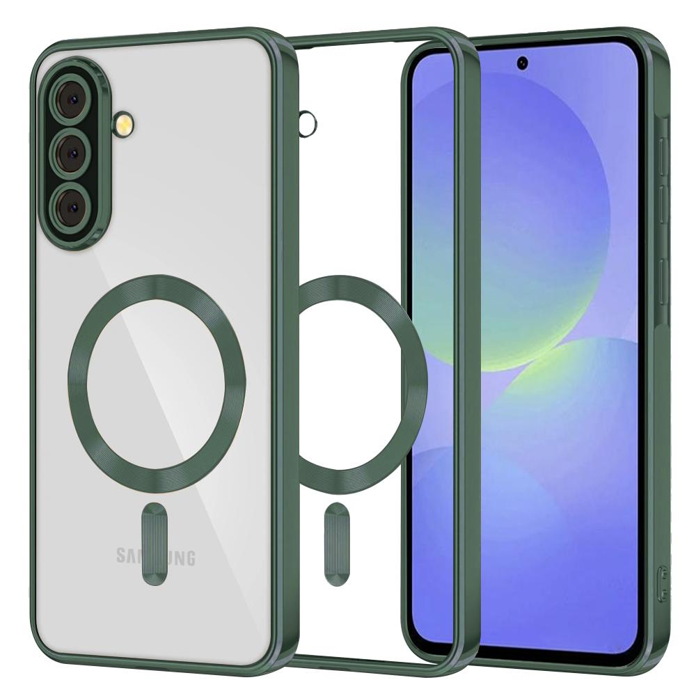 2156161 Coque Techsuit Luxury Crystal MagSafe pour Samsung Galaxy A36 / A56 - Deep Green – Image 1