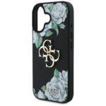 Coque Guess Hardcase 4G Grained Roses Big Logo pour iPhone 16 - Black – Image 6