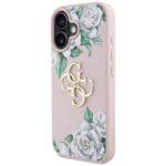Coque Guess Hardcase 4G Grained Roses Big Logo pour iPhone 16 - Pink – Image 2