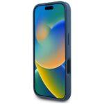 Coque Guess Hardcase 4G Grained Roses Big Logo pour iPhone 16 - Blue – Image 5