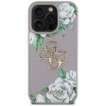 Coque Guess Hardcase 4G Grained Roses Big Logo pour iPhone 16 Pro - Purple – Image 3