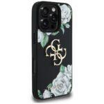 Coque Guess Hardcase 4G Grained Roses Big Logo pour iPhone 16 Pro Max - Black – Image 2