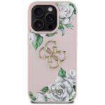 Coque Guess Hardcase 4G Grained Roses Big Logo pour iPhone 16 Pro Max - Pink – Image 3