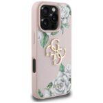 Coque Guess Hardcase 4G Grained Roses Big Logo pour iPhone 16 Pro Max - Pink – Image 2