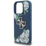 Coque Guess Hardcase 4G Grained Roses Big Logo pour iPhone 16 Pro Max - Blue – Image 5