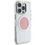 Coque Guess IML Metal Colored Circle MagSafe pour iPhone 16 Pro - Pink – Image 4