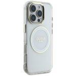 Coque Guess IML Metal Colored Circle MagSafe pour iPhone 16 Pro Max - White – Image 2