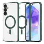 Coque Techsuit Luxury Crystal MagSafe pour Samsung Galaxy A55 - Deep Green