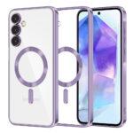 Coque Techsuit Luxury Crystal MagSafe pour Samsung Galaxy A55 - Light Purple